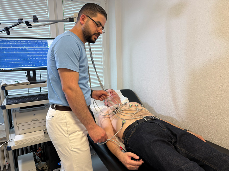 Patient beim EKG